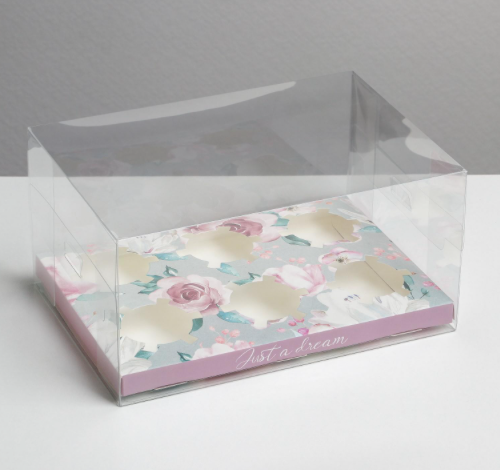 Изображение Коробка на 6 капкейков «Just a dream», 16 × 23 × 11.5 см